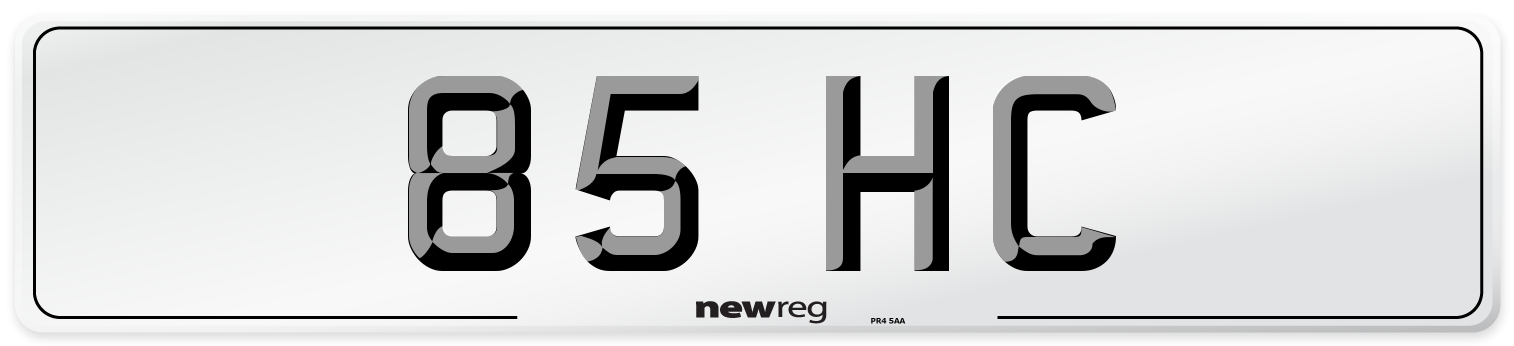 85 HC Number Plate from New Reg